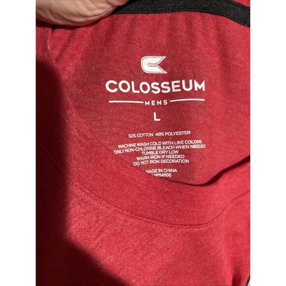 New Ohio State OSU Buckeyes Colosseum Buckeye Red Stitched Shirt L - Picture 9 of 10